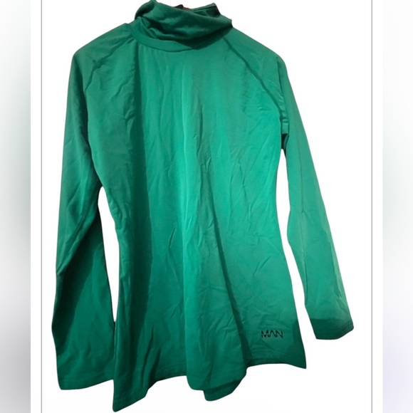 Boohoo Man Mens Green Face mask  Sweatshirt Sz M Emerald - Picture 9 of 9